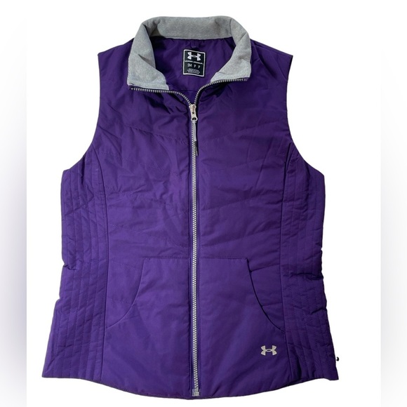 Under Armour Jackets & Blazers - Under Armour Purple Women’s Cold Gear Vest Storm 1 Size Small zipper, pockets